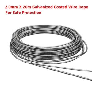 Buy cheap 2.0mm 20m 7x7 Structure Galvanized Steel Wire Rope for Safe Protection from wholesalers