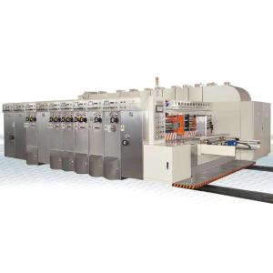 Buy cheap Ink Drying Oiling Full Adsorption 300pcs/Min Flexo Printing Slotting Die Cutting Machine product
