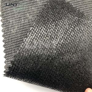 Plaid Fusible Non Woven Interlining With EVA Dot Coating / Flat Coating For