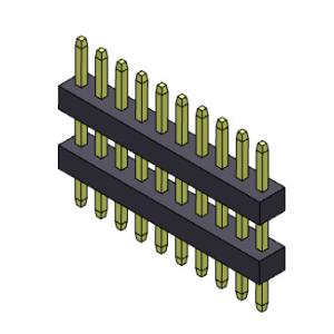 Pin Header Connector 1.00mm Single Row Stack Straight Type 1*3PIN To 1*40PIN SQ0
