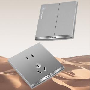 16A V9 Wall Switch Socket , LKI Automatic Transfer Switching Push Button For