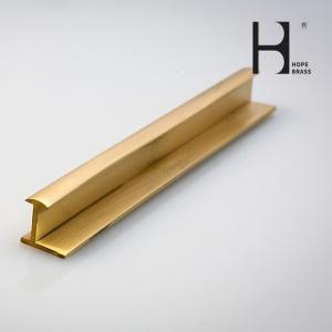 2.44m Length Brass T Profile , 67mm Width Brass T Bar For Window