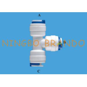 Buy cheap 1/4 Inch POM T Type Pipe Push In To Connect RO Quick Fitting from wholesalers
