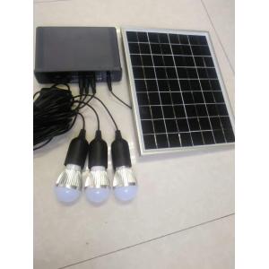 Buy cheap solar home power system with LED 3W bulbs switch cable solar lithium home from wholesalers