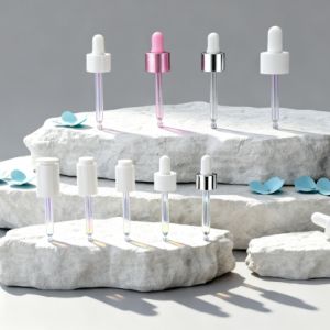 Buy cheap Transparent Frosted Black Glass Dropper Bottle for Essential Oils with Logo Printing Customization from wholesalers