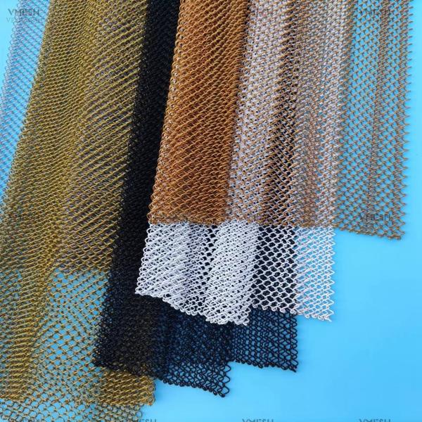 Colorful Stainless Steel Aluminum Decorative Metal Chain Mesh Curtain Alloy Mesh