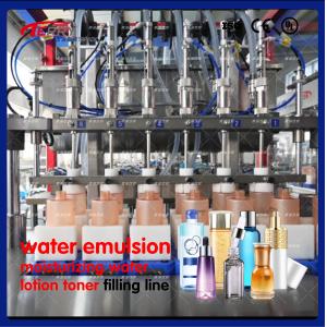 6 Heads Cosmetics Filling Machine Lotion Bottle Filler PLC Control