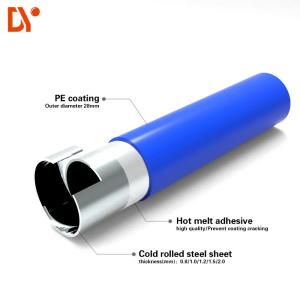 Polyethylene Pe Coated Lean Pipe Plastic Coated Lean Tubes