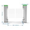 Buy cheap SUS304 Swing Turnstile Gate Stainless Steel IR Swing Barrier Turnstile from wholesalers