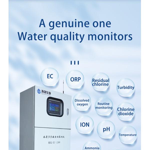 PH ORP EC TDS Salinity DO FCL Turbidity Analyzer for Monitoring of Swimming Pool Water