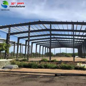 Buy cheap Customized H Section Frame Steel Structure Warehouse with Glass Wool Wall Panel from wholesalers