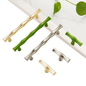 China Bamboo Cabinet Decorative Pull Handle 125x8x25mm on sale