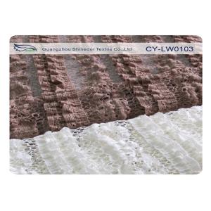 Buy cheap Customized Color Stretch Lace Breathable Fabric With 130cm Width SGS CY-LW0103 product