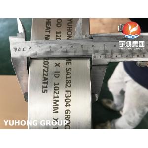 CUSTOMIZED FLANGE SA182 F304 STAINLESS STEEL TONGUE / GROOVE FACE