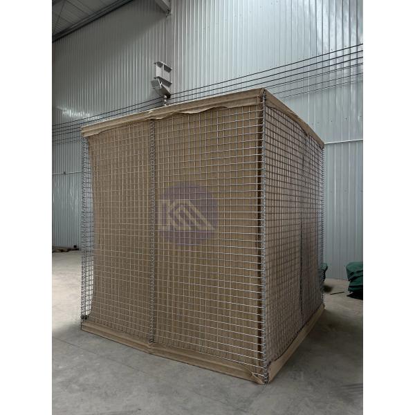 Quality Galvanized Welded Mesh Defensive Barrier Flood Protection Explosion Proof Cage for sale