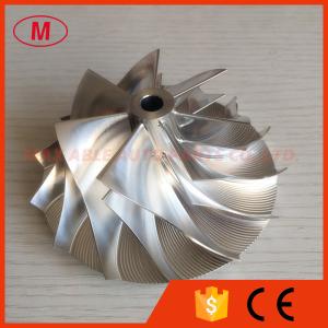 Buy cheap HX40 60.03/85.98mm 7+7 blades high performance Turbocharger aluminum 2618/milling/billet compressor wheel from wholesalers