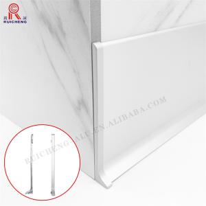 China Waterproof Skirting Aluminium Profile Electroplating Treatment 2.5m Length on sale