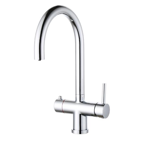 Quality Chrome Brass Kitchen Mixer Faucet Single Hole Mount for Precise Water Control T9000 for sale