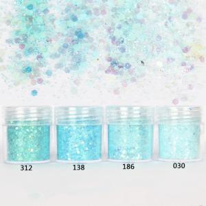 Buy cheap Shiny Metallic Glitter Powder Excellent Nail Art Effect with Rainbow Glitter Mixed 24 Colors Brightness Rainbow Mixed from wholesalers