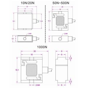 Small size tension sensor 2lb 5lbf 10 lbf 20lbf 50 lb 100 lbf tension transducer