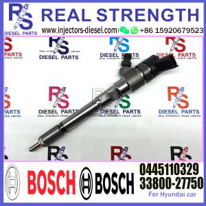 China Genuine Original New Injector 0445110329 0445110330 0445110331 for HYUNDAI Common Rail Fuel Diesel Injector 33800-27750 on sale