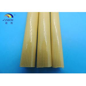 Buy cheap High quality Oil proof PU Varished Fiber glass Sleeve for wire insulation from wholesalers