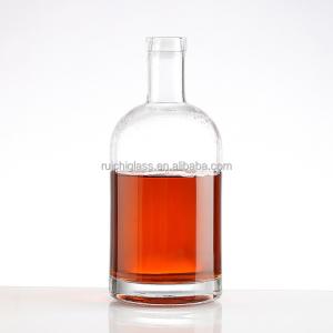 Buy cheap Super Flint Glass Unique Shapes 375ml 700ml Vodka Whiskey Glass Bottles with Cap from wholesalers
