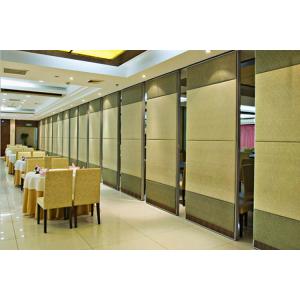MDF Panel Aluminum Alloy Frame Folding Movable Partition Walls For Banquet hall