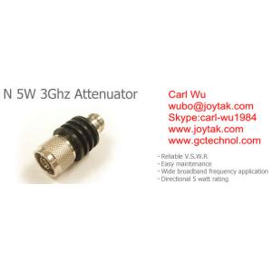 Buy cheap N type attenuator 10 Watt 3Ghz N male plug to N female jack fixed attenuators / N-JK10W3G from wholesalers