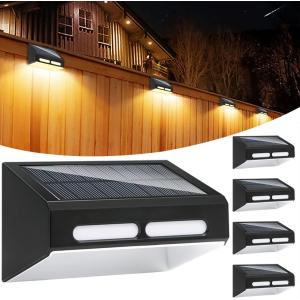 Warm White RGB Solar Fence Light with 2V / 200MA Monocrystalline Silicon