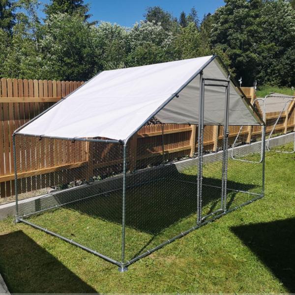 Chicken Run Kennel 2m x 3m Walk In Chicken Cage Coop For Rabbit Hen Cage Pen with PE cover