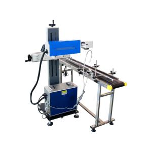 Buy cheap Mini CO2 Laser Marking Machine / Paper Box Flying Laser Marke 1064nm from wholesalers