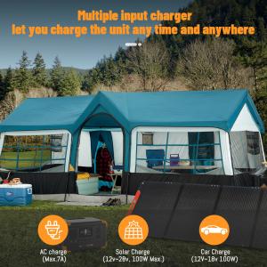 Buy cheap Lightweight 288Wh Lithium Battery Solar Generator with 3500 Recycles Battery Life and Built-In MPPT Charge Controller from wholesalers