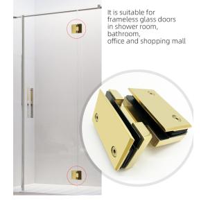 Buy cheap Upgrade Your Bathroom with 90*55mm Adjustable Function Shower Glass Hinge Wall to Wall from wholesalers