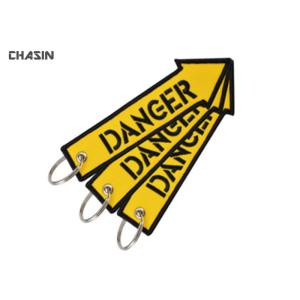 Customized Embroidered Fabric Keychain For Colletible / Commemorative