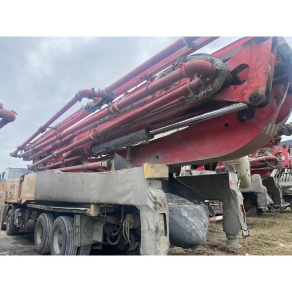 Good Performance Long Boom Pump Sy 56m Concrete Pump Placing Beton Equipments Benz Chassis 90% Near New Pump