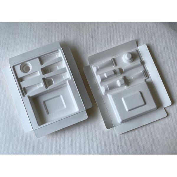 Quality ODM Dry Press Molded Pulp 1.0mm Cosmetic Packaging Insert for sale