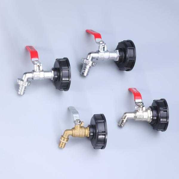 Buy cheap Customized Support OEM IBC Tank Adapter for Home Garden Hose Tap Thread Brass Ball Bibcock from wholesalers