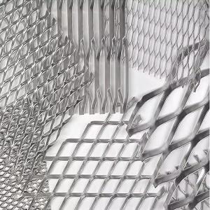 Heavy Duty Expanded Metal Wire Mesh Diamond Shape Stretched Punching Mesh