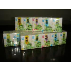 Buy cheap 10 sheets Mini Pocket Tissue Packs , Customized Embossing Handkercheirf paper from wholesalers