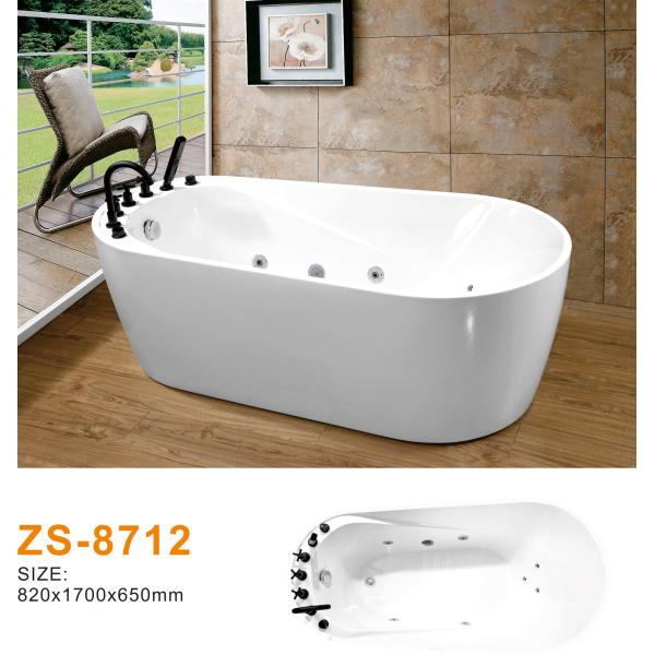 Quality Innovative Acrylic Freestanding Hydromassage Bathtub With Automatic Cleaning System for sale