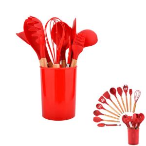 Buy cheap Customized Kitchen Cookware Accessories Silicone Kitchen Utensils With Holder from wholesalers