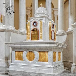 Buy cheap Natural Marble Religious Holy House Sculptures Tabernacle Church Hand Carved product
