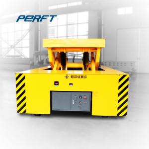 40T Heavy Load PU Wheel Slab Transfer Carts Motorized
