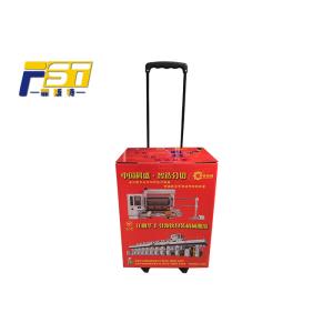 Buy cheap UV Coating Corrugated Box Trolley Easy Advertising With Long Patch Handles from wholesalers