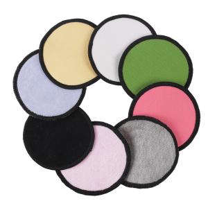 Buy cheap Custom Cotton Reusable Face Cleansing Pads Bamboo Full Edging 7cm 9cm product