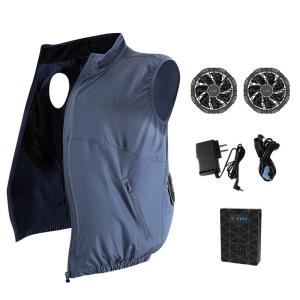 Buy cheap Casual Cotton Fan Cooling Vest Waistcoats OEM AC Vest Cooler from wholesalers