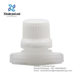 custom size Plastic Spout With Cap Spout Cap For Coffee Standing Up Pouch