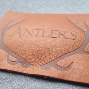 Buy cheap Customized Hot Stamped Antique Copper Embossed Leather Patches from wholesalers