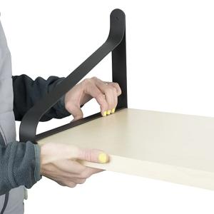 Buy cheap Wall Mounting Metal Shelf Brackets with Deep Drawing Process and Invisible Structure from wholesalers